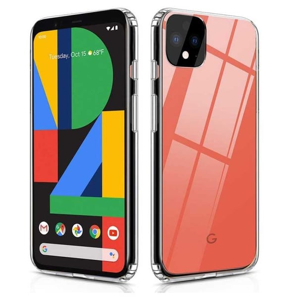 Google Pixel 4 XL -iskuja vaimentava pehmeä kotelo, yksinkertainen