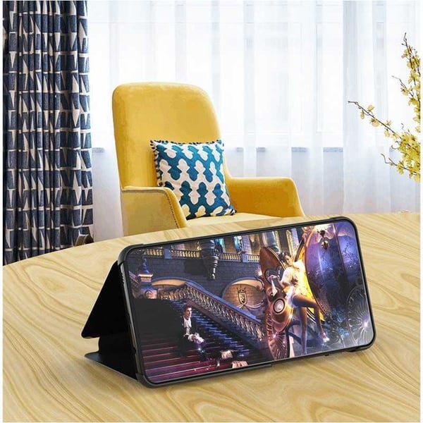 Huawei Nova 5T Smart Flip Case Clear View Seisova V2 Rocket