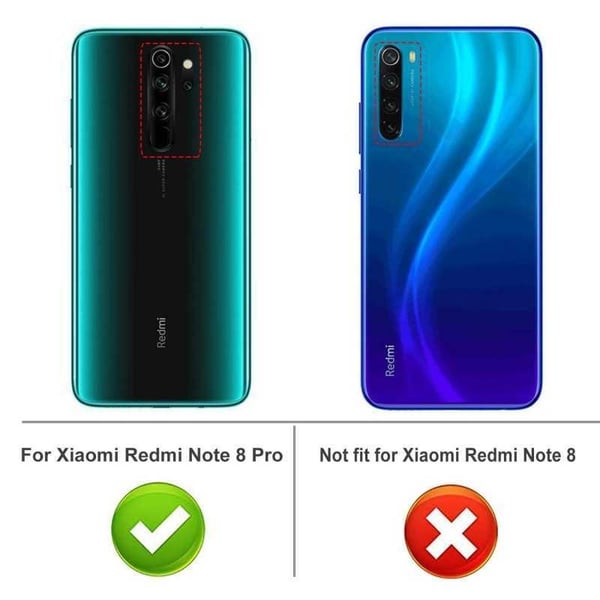 Xiaomi Redmi Note 8 Pro iskuja vaimentava pehmeä kotelo, yksinkertainen