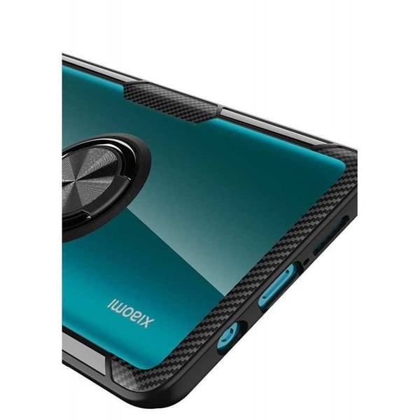 Xiaomi Mi Note 10/10 Pro käytännöllinen iskunkestävä kotelo sormustelineellä V4
