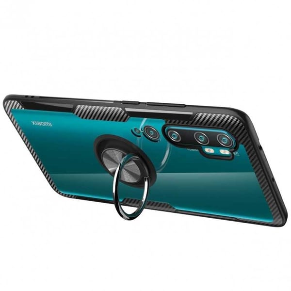 Xiaomi Mi Note 10/10 Pro käytännöllinen iskunkestävä kotelo sormustelineellä V4