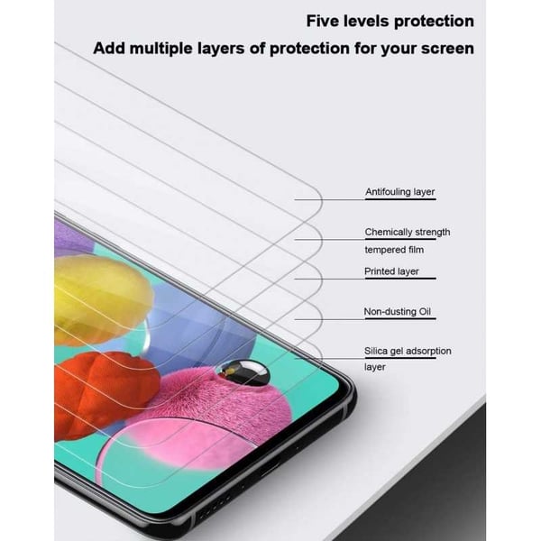 Samsung Galaxy A71 karkaistu lasi 0,26mm 2,5D 9H