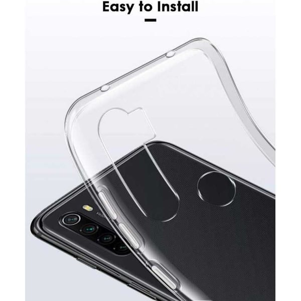 Xiaomi Redmi Note 8 Stöttåligt Genomskinligt Skal Simple