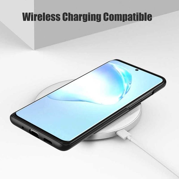 Samsung S20 Ultraohut kumipinnoitettu mattamusta Cover Basic V2