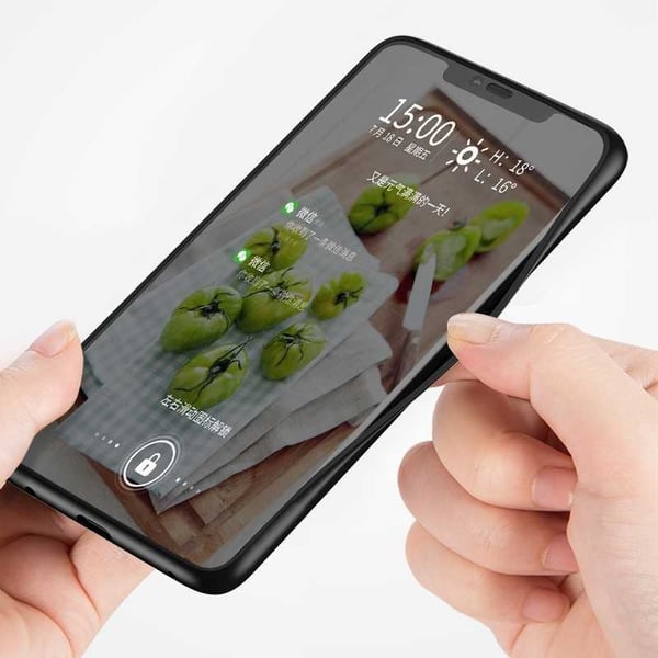 iPhone X / XS Marmorikuori 9H Karkaistu lasi Takaosa Glassback V2