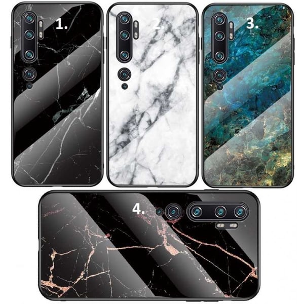 Xiaomi Mi Note 10/10 Pro Marble Shell 9H Tempered Glass Back Glassback V2