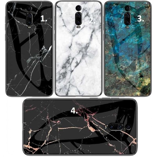 Xiaomi Mi 9T / 9T Pro Marble Shell 9H Tempered Glass Back Glassback V2