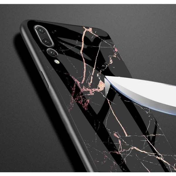 Huawei P20 Pro Marble Shell 9H Glass Back Glassback V2