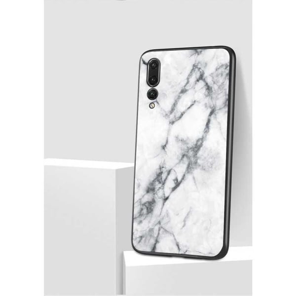 Huawei P20 Pro Marble Shell 9H Glass Back Glassback V2
