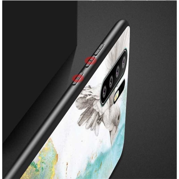 Huawei P30 Pro Marble Shell 9H karkaistu lasi tausta Glassback V2