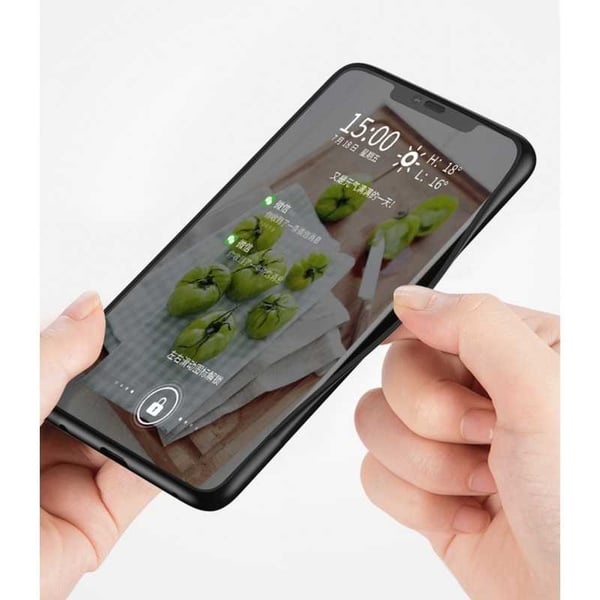 Samsung A7 2018 Marble Shell 9H karkaistu lasitausta Glassback V2