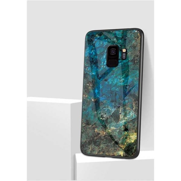 Samsung S9 Plus Marble Shell 9H Tempered Glass Back Glassback V2