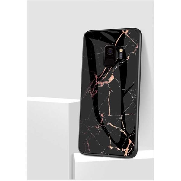 Samsung S9 Plus Marmorskal 9H Härdat Glas Baksida Glassback V2