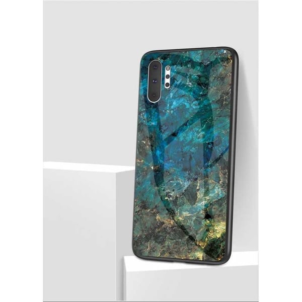 Samsung Note 10 Plus Marmorikuori 9H Karkaistu lasi Takaosa Glassback V2