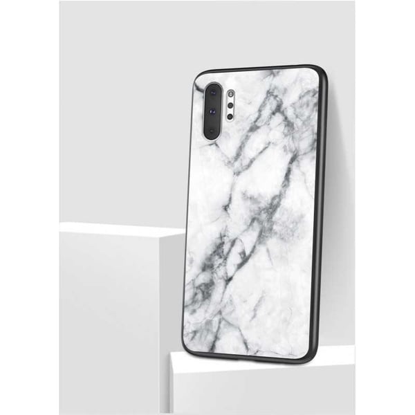 Samsung Note 10 Plus Marmorikuori 9H Karkaistu lasi Takaosa Glassback V2
