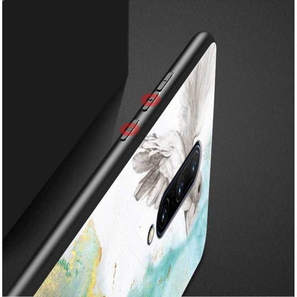 OnePlus 7 Pro Marble Shell 9H karkaistu lasitausta Glassback V2