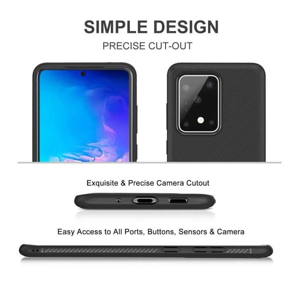 Samsung Galaxy S20 Ultra Tyylikäs Iskunkestävä FullCarbon V3