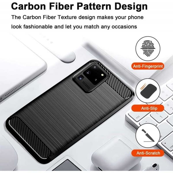 Samsung S20 Ultra Iskunkestävä SlimCarbon Suojakuori