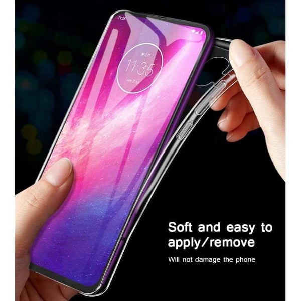 Motorola One Hyper -iskuja vaimentava silikonikotelo Simple