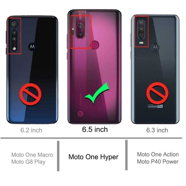 Motorola One Hyper -iskuja vaimentava silikonikotelo Shockr