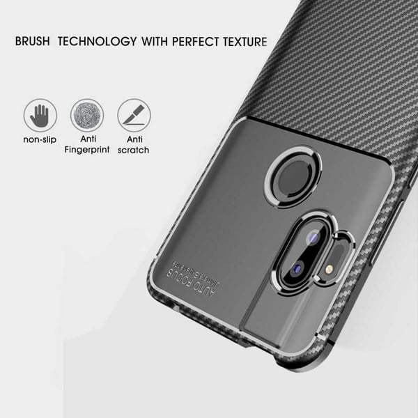 Motorola One Hyper iskunkestävä FullCarbon V4 -kuori