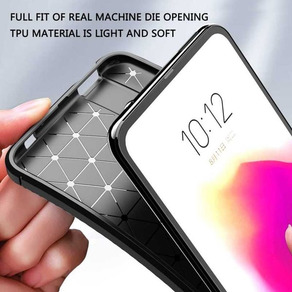 Motorola One Hyper iskunkestävä FullCarbon V4 -kuori