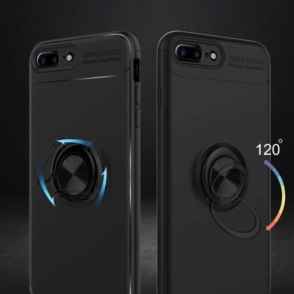 iPhone 7 Plus Käytännöllinen iskunkestävä kotelo sormustelineellä V3