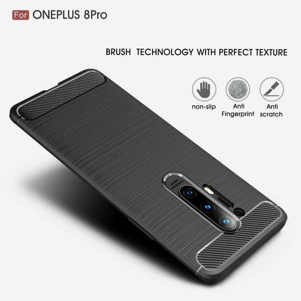 OnePlus 8 Pro Iskunkestävä SlimCarbon -suojus