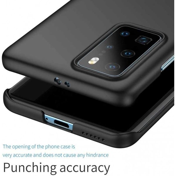 Huawei P40 Pro Erittäin ohut kumipinnoitettu mattamusta Cover Basic V2
