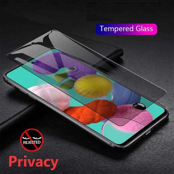 2-PACK Samsung A41 Privacy Härdat glas 0.26mm 2.5D 9H
