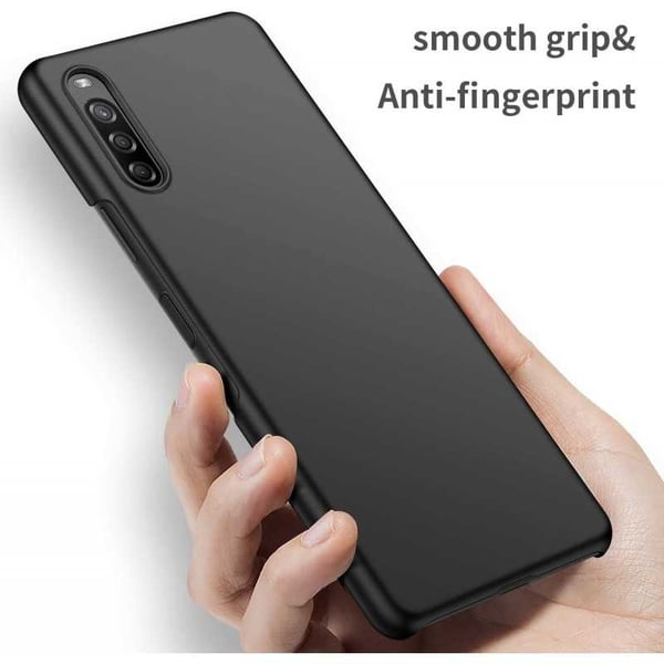 Xperia L4 Kumipinnoitettu mattamusta Cover Basic V2
