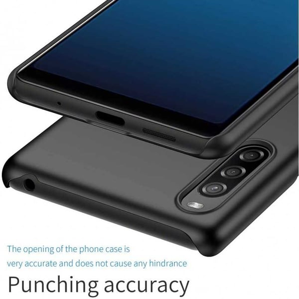 Xperia L4 Kumipinnoitettu mattamusta Cover Basic V2