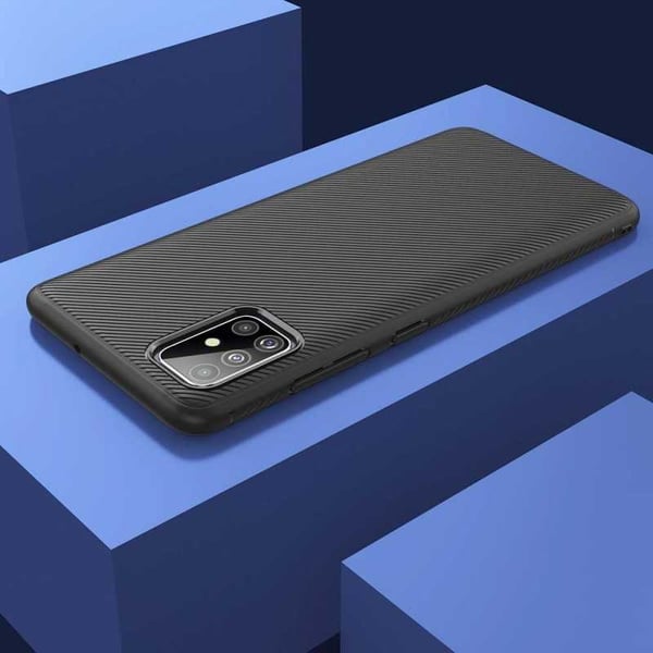 Samsung Galaxy A41 Tyylikäs Iskunkestävä FullCarbon V3
