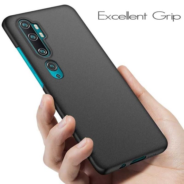 Xiaomi Mi 10 Ultra-ohut kumipinnoitettu mattamusta Cover Basic V2