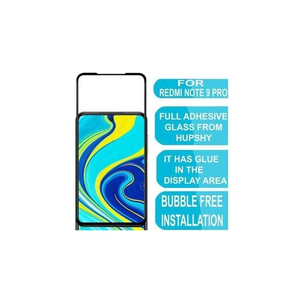 Redmi Note 9 FullFrame 0,26 mm 2,5D 9H karkaistu lasi