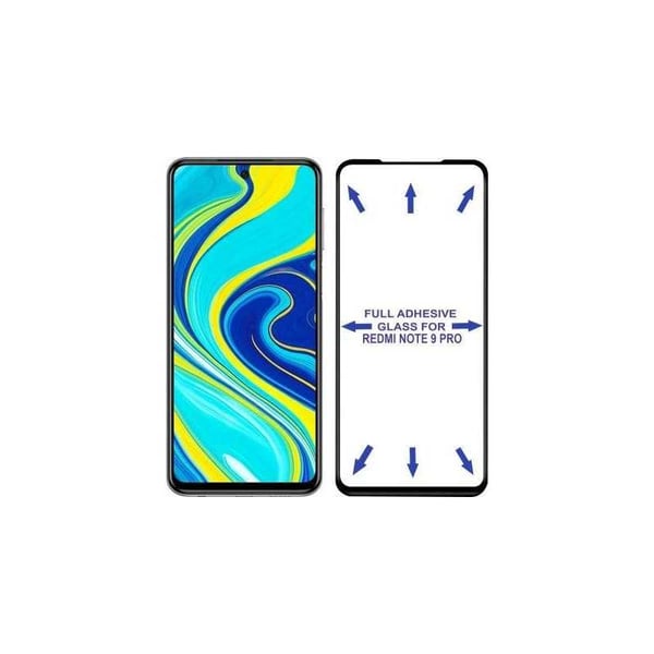 Redmi Note 9 FullFrame 0,26 mm 2,5D 9H karkaistu lasi