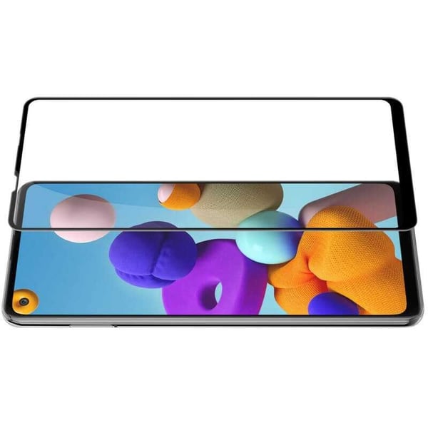 Samsung A21s FullFrame 0,26 mm 2,5D 9H karkaistu lasi
