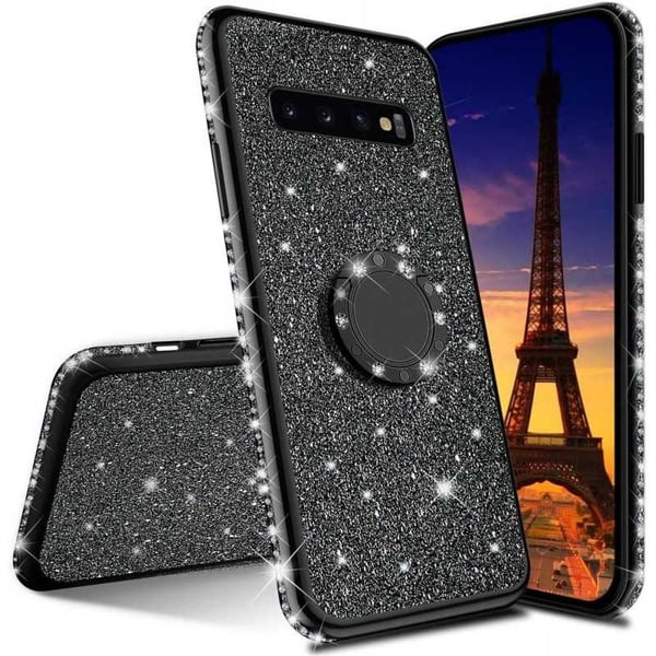 Samsung S10 Plus iskunvaimentimen suojus sormustelineellä