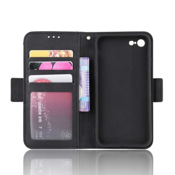 iPhone SE (2020 & 2022) Lompakkokotelo PU-nahkainen 6-POCKET Winston V3