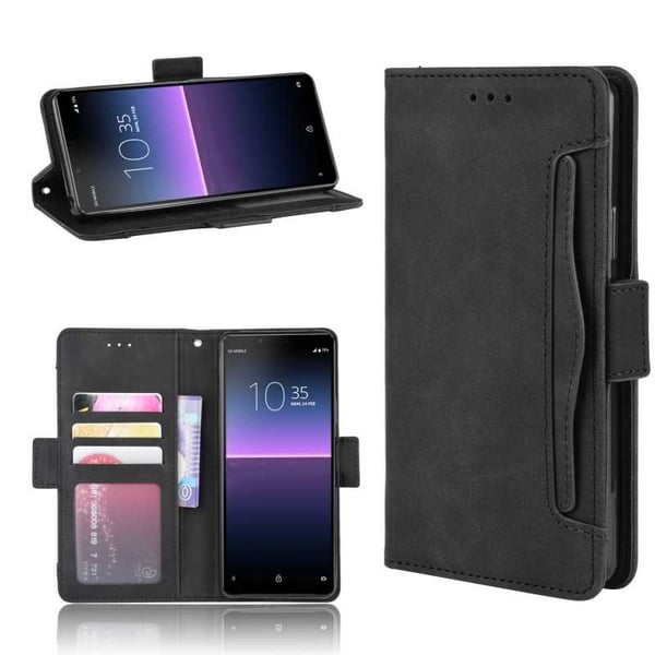 Sony Xperia 1 -lompakkokotelo PU-nahkainen 6-taskuinen Winston V3