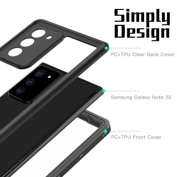 Samsung Note 20 Täyspeitto Vedenpitävä Premium Cover - 2m
