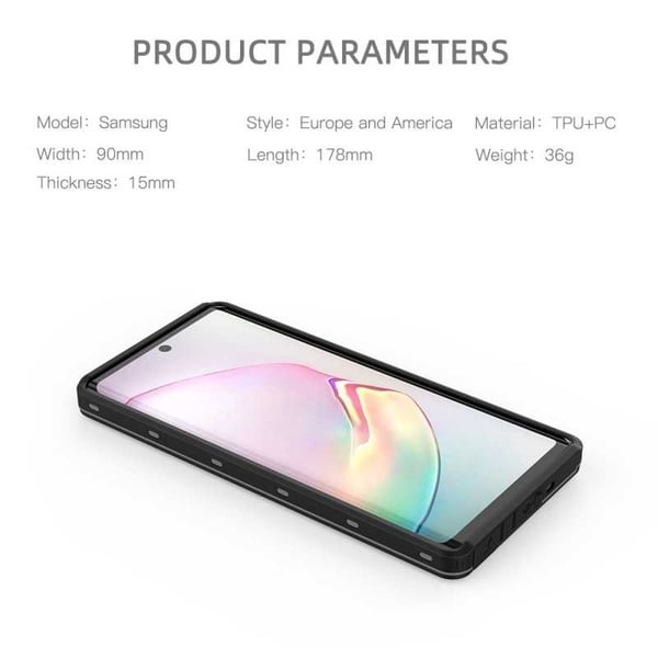Samsung Note 20 Ultra Full Coverage Vedenpitävä Premium Cover - 2m