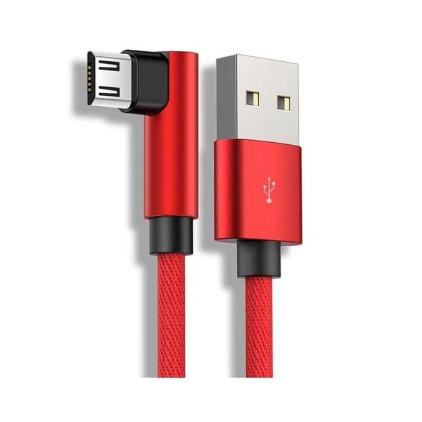 3m Slitstark Flätad Metallic Micro-USB Kabel Quick Charge 3.0