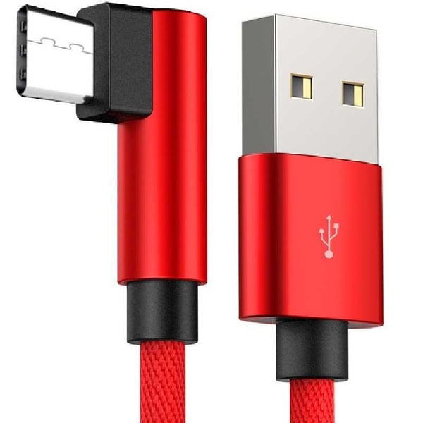 3m Slitstark Flätad Metallic USB-C Kabel Quick Charge 3.0