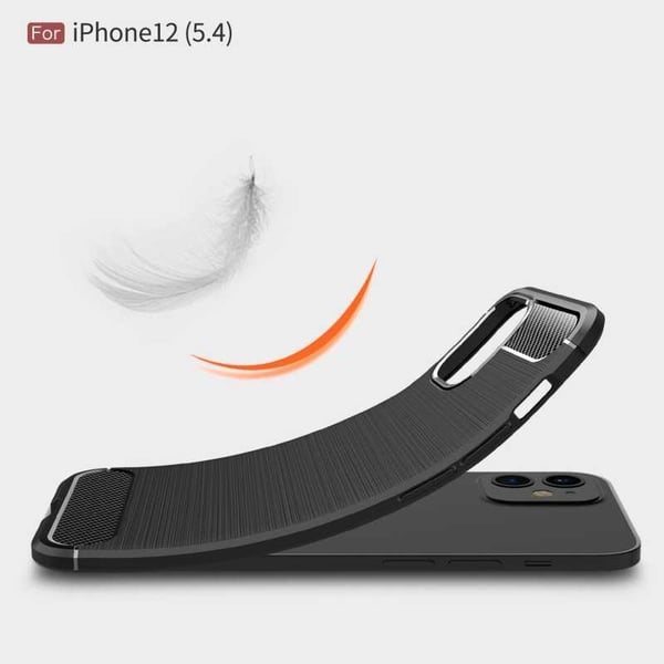 iPhone 12 Iskunkestävä SlimCarbon -kotelo