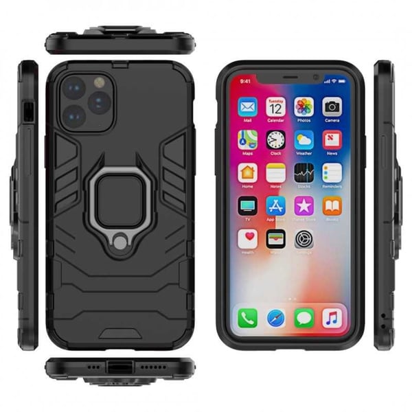iPhone 12 Pro Max iskunkestävä kotelo rengaspidikkeellä ThinArmor