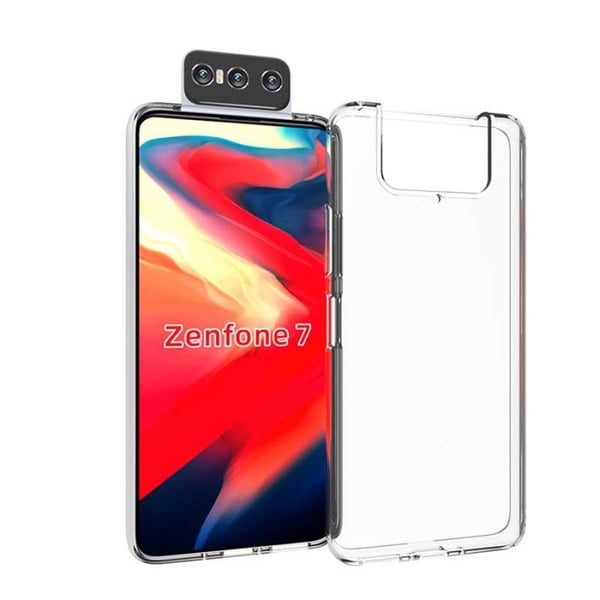 Zenfone 7 Stöttåligt Genomskinligt Skal Simple