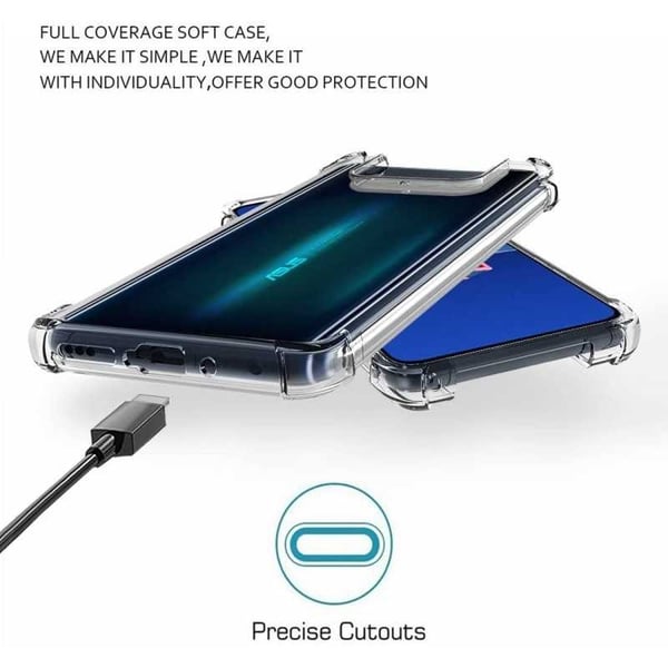 Zenfone 7 Pro iskuja vaimentava silikonikotelo Shockr