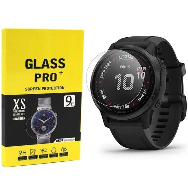 2-PACK Garmin Fenix 6S / 6S Pro karkaistu lasi 0,2 mm 9H 2,5D