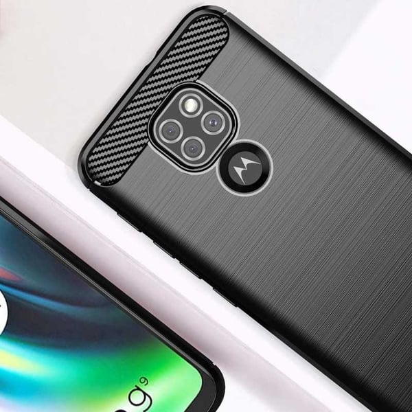 Motorola Moto E7 Plus iskunkestävä SlimCarbon kotelo